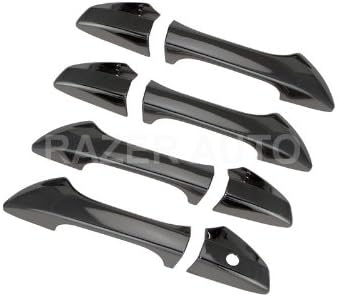 Black Chrome Door Handle Cover Pack of 2 E715