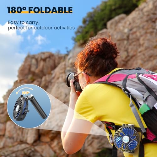5200mAh Rechargeable Portable Handheld Fan W8416