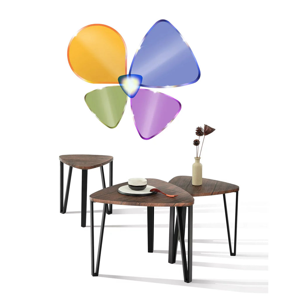 Set of 3 Wood Look Nesting Coffee Table H5145