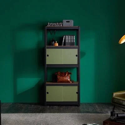 Black Green Modular Shelving D2189