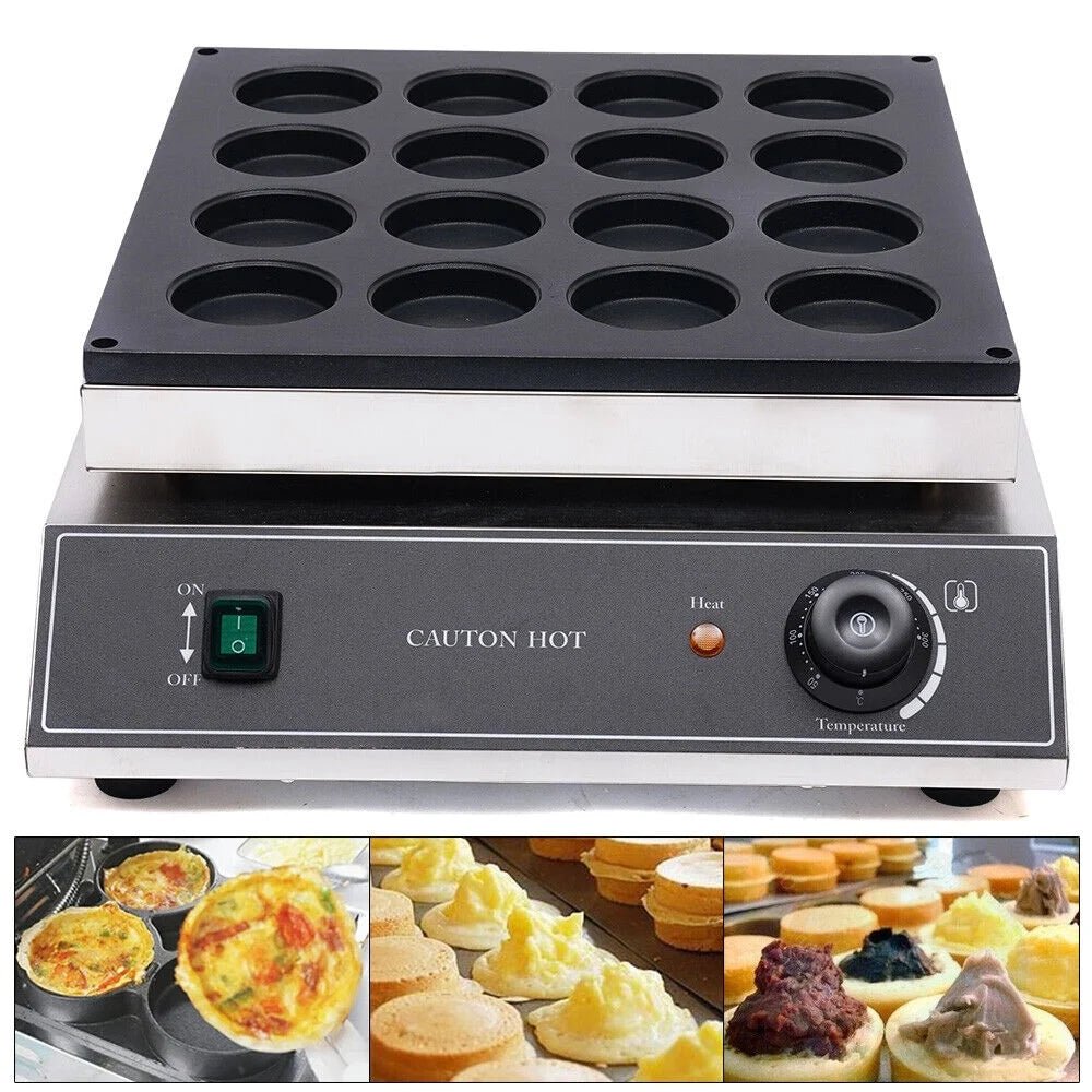 16 Holes Electric Nonstick Waffle Pancake Maker 1700W T2167