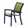 Stacking Patio Dining Armchair Textured Desert Lime P849