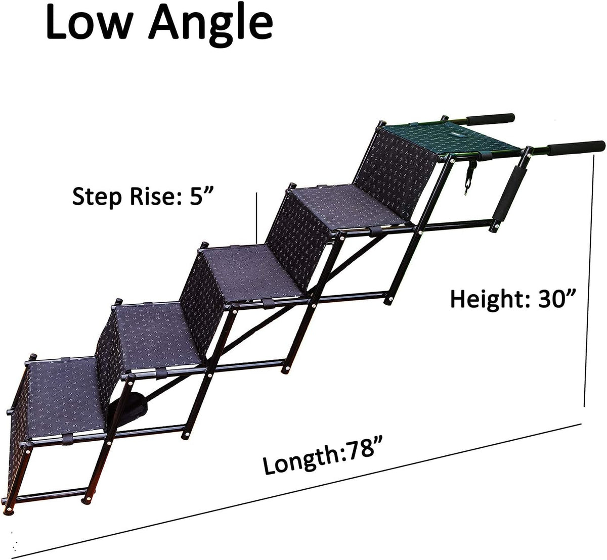 5 Steps Metal Frame Dog Stairs Y701