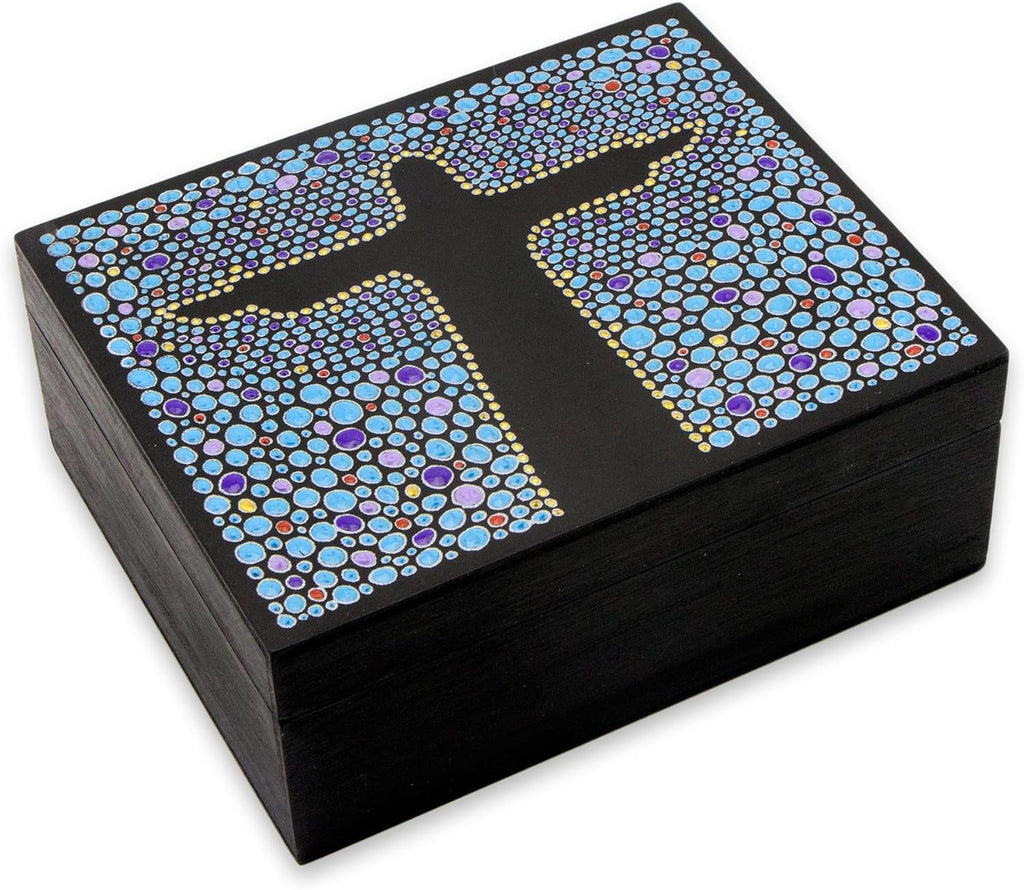 Azure Wood Jewelry Box N3374