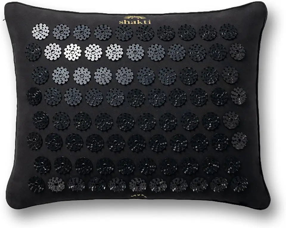 Black Acupressure Pillow D224