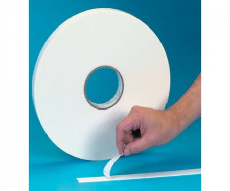White Double Sided Foam Tape 1/32x22 1/2x22 x 72 yds 2/Case C899313