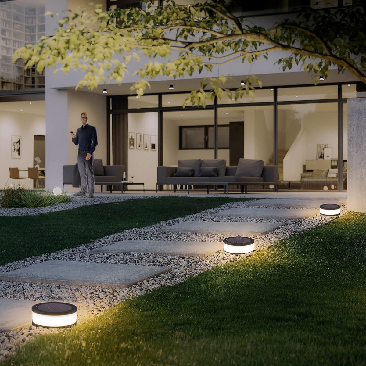 Outdoor Solar Post Cap Light D9657