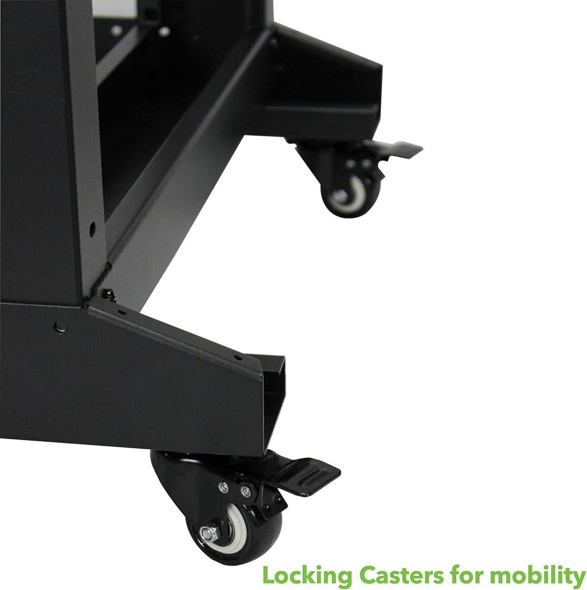 22U 4-Post Open Frame Server Network Rack with Casters Black A261474