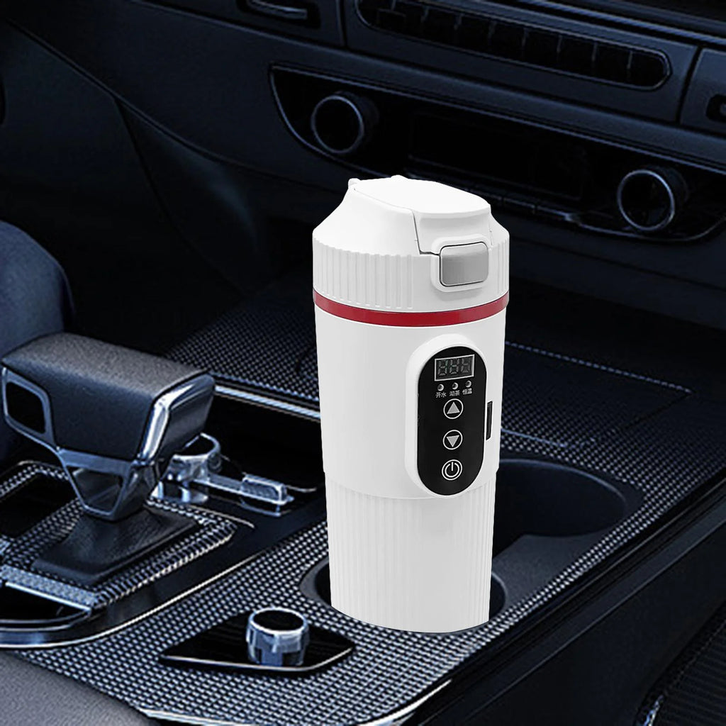 12V 24V Car Electric Water Kettle Tea Coffee Kettle DC Powered Fast Heating 22x7cm Water Boiler Heater Portable J90080
