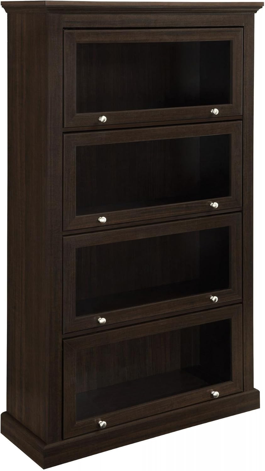 Espresso 4 Shelf Barrister Bookcase K1151