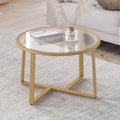 Round Glass Coffee Table H2448