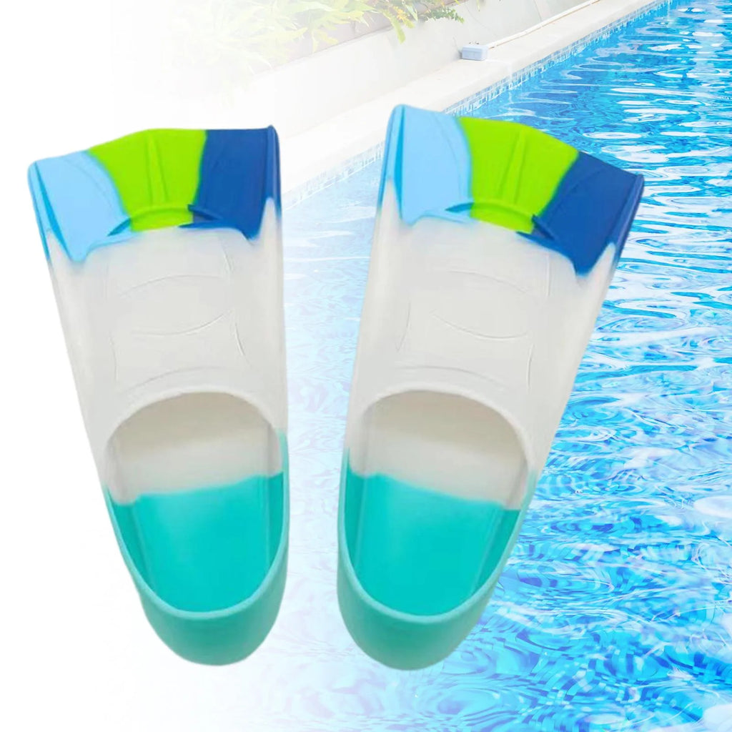 Blue Swim Training Fins for Kids B351043