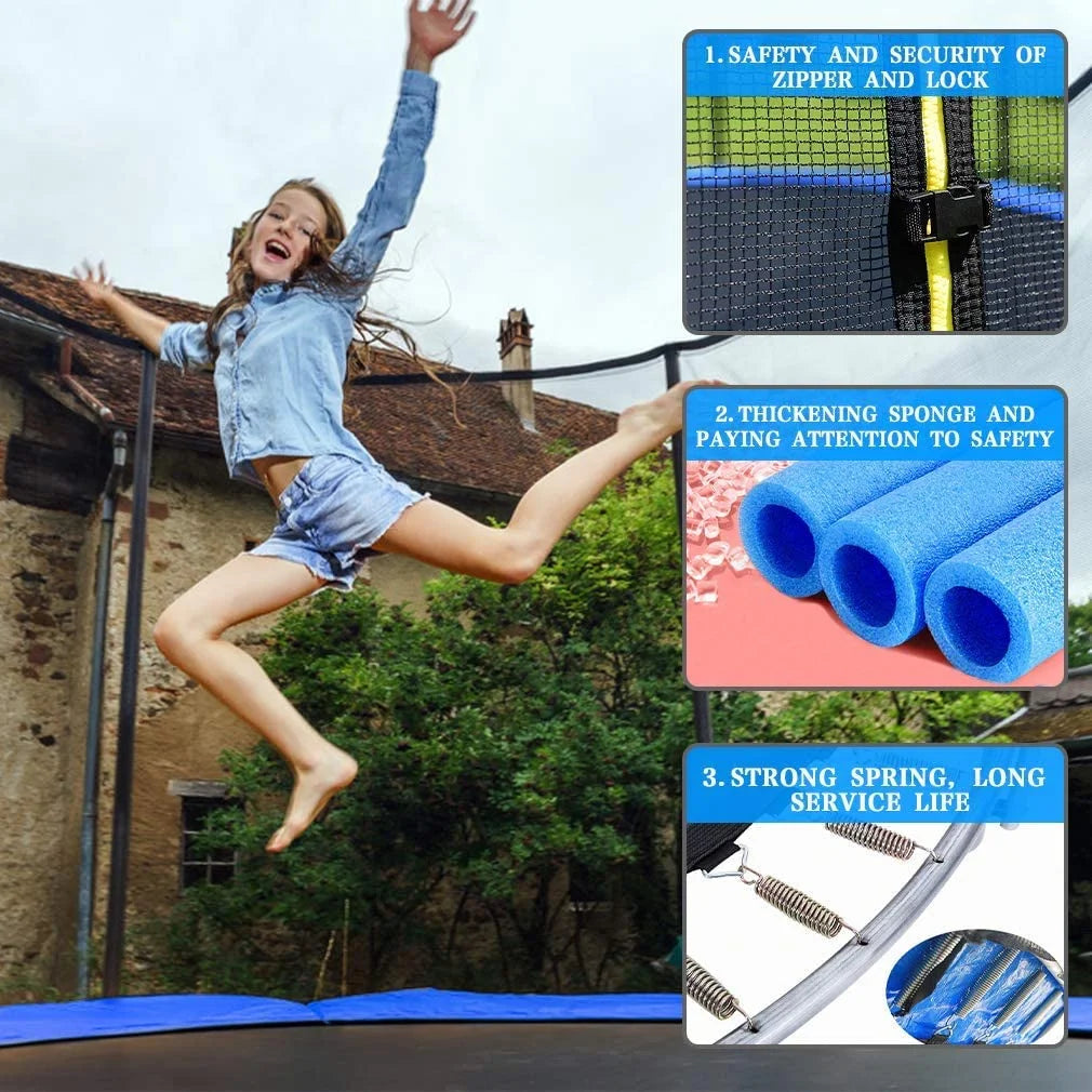 10 FT Trampoline with Safety Enclosure Net U399405