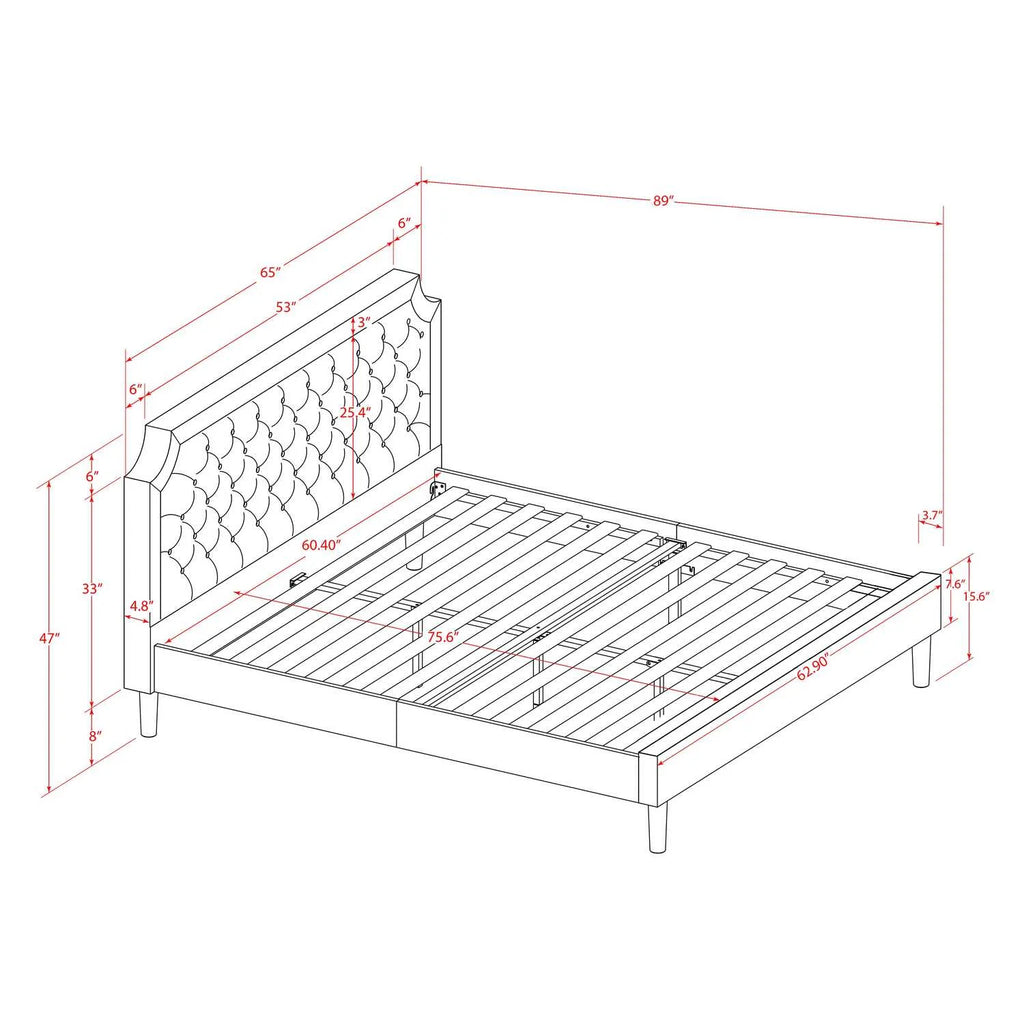 3-Piece Wood Queen Bedroom Set U47503
