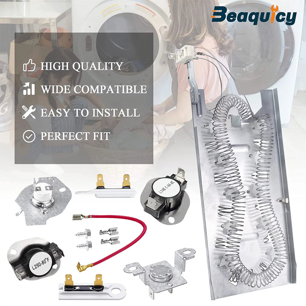 Dryer Heating Element with Thermal Fuse Kit P244183