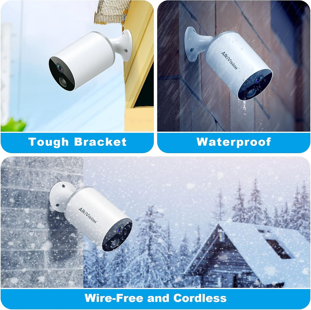 Wireless Outdoor Security Camera with 1080p HD Night Vision and Motion Detection T9833