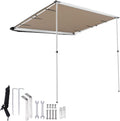 Side Awning 6.6x8.2ft Retractable Waterproof Shelter D1172