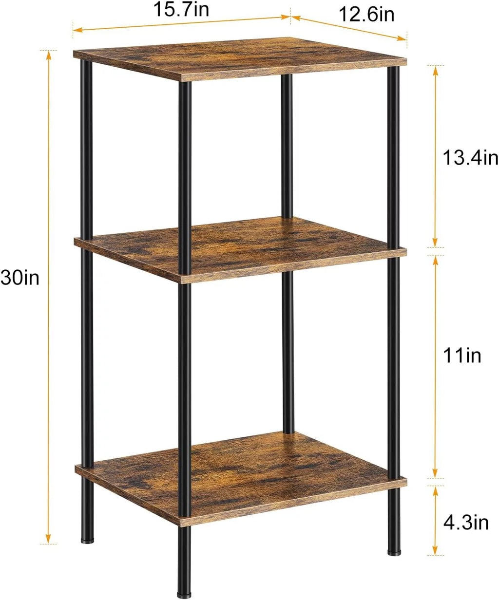 Brown 3-Tier End Table X694