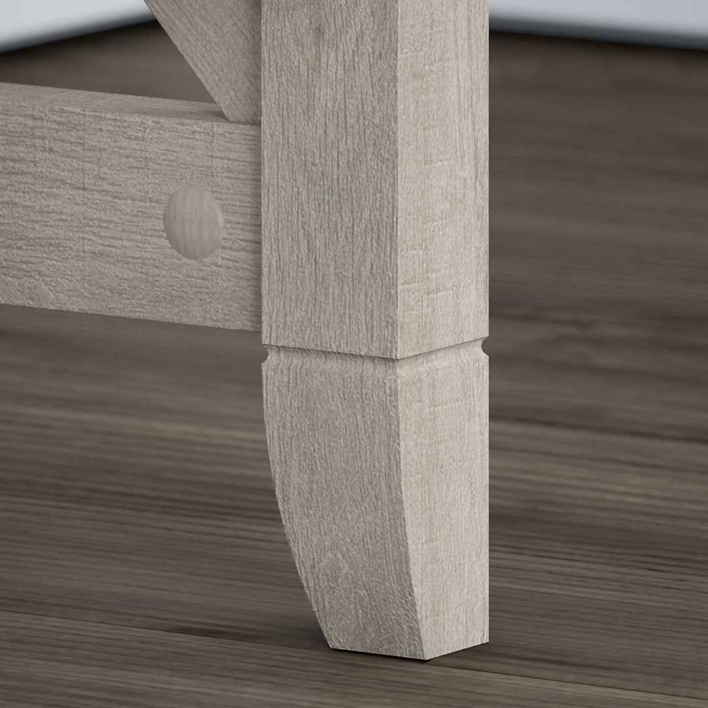 60W L Shaped Desk, Cape Cod Gray D609