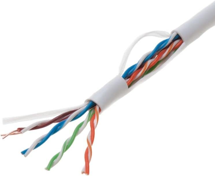 Cat5e Bulk Network Cable UTP Gray 24AWG Pack of 2 I7883