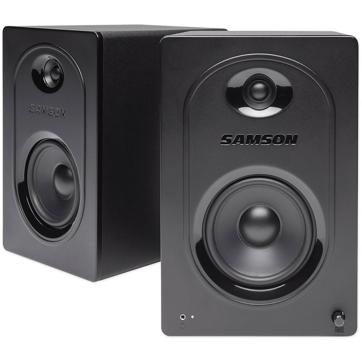 Pair Samson M50 5x22 Computer Speakers Monitors H93372
