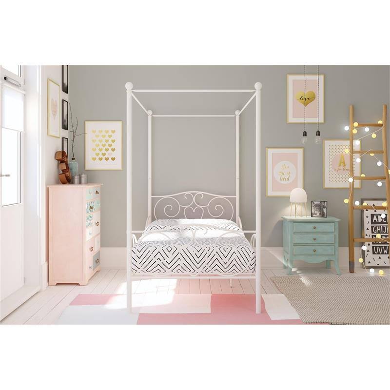 Twin Canopy Bed in White H284080