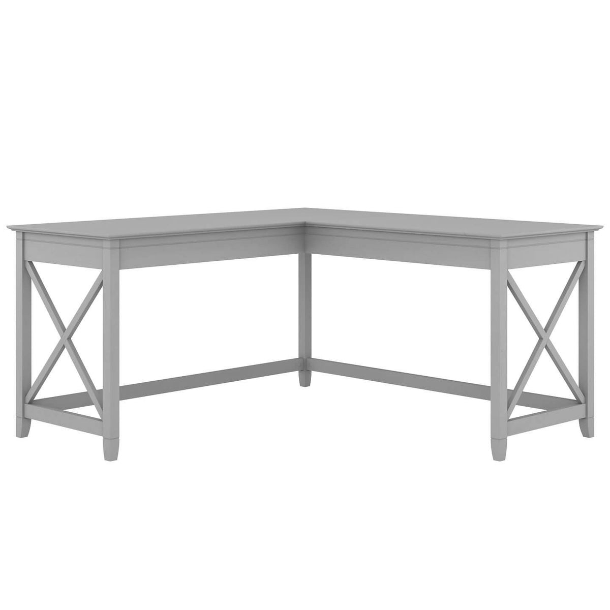 60W L Shaped Desk, Cape Cod Gray D609