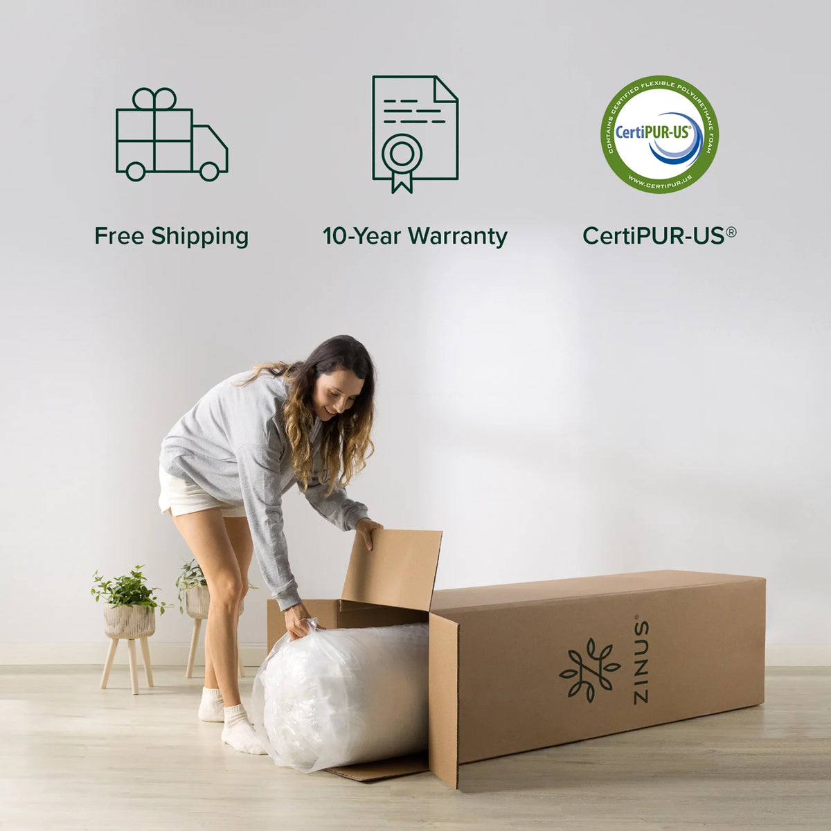 Queen Cooling Gel Memory Foam Mattress P1498