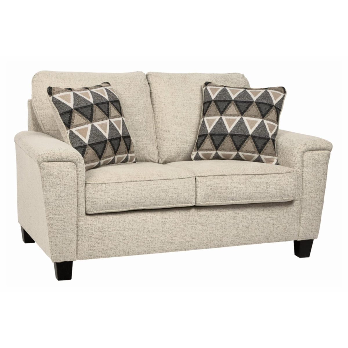 Smoke Gray Fabric Loveseat Y627136