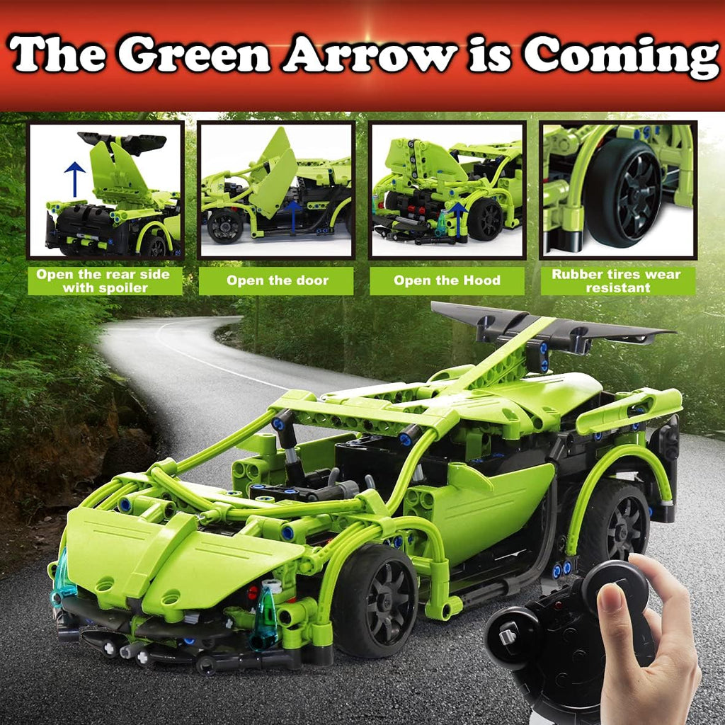 Build Your Own RC Car Kit, 453pc Stem Building Sets A2575