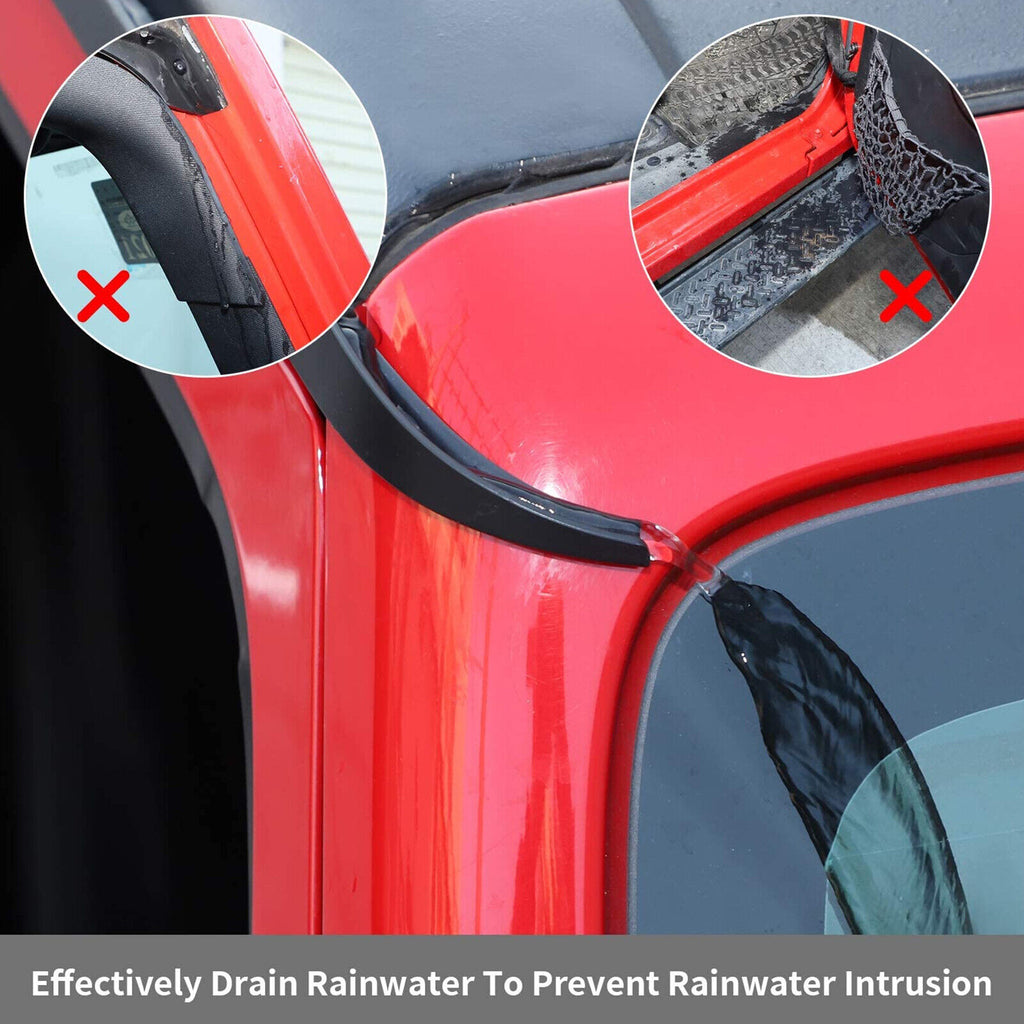 Car Roof Water Rain Diverter Gutter Extension G16882