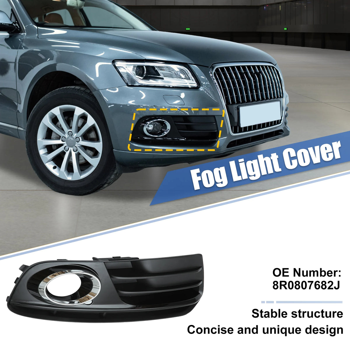 Fog Light Grille Cover Trim for Audi Q5 N384