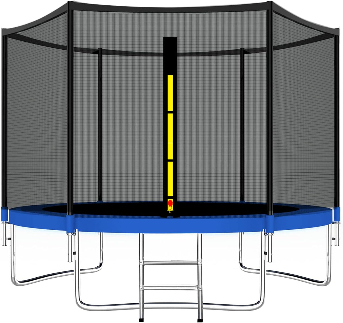 ASTM Certificated Trampoline with Safety Enclosure Net & Spring Pad Waterproof Jump Mat & Ladder T72082