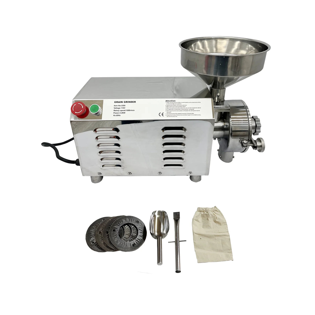 Hammer Mill Grain Grinder Stainless Steel B394