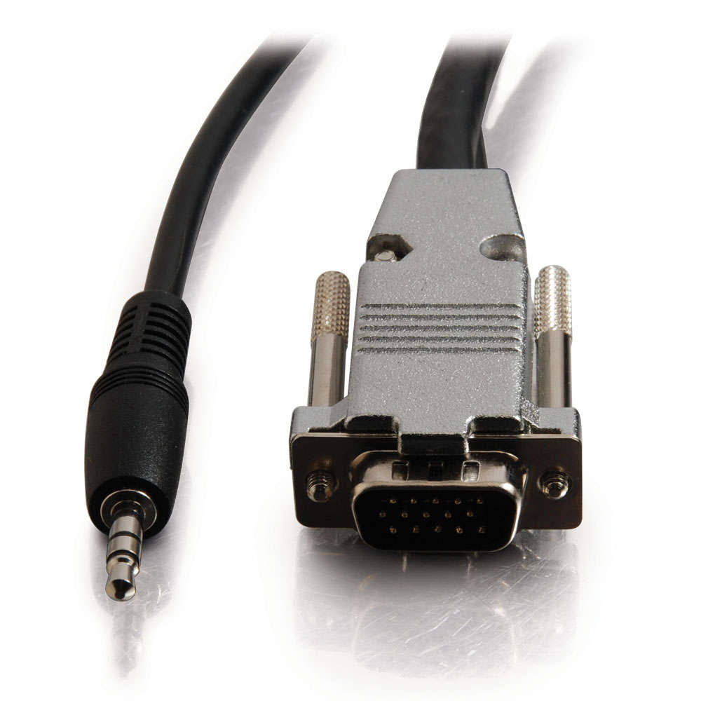 35ft Plenum HD15 UXGA + 3.5mm M/M Audio Cable E93945