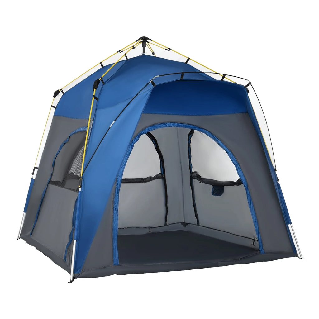 4 Person Pop Up Tent with Windows and Doors O199561