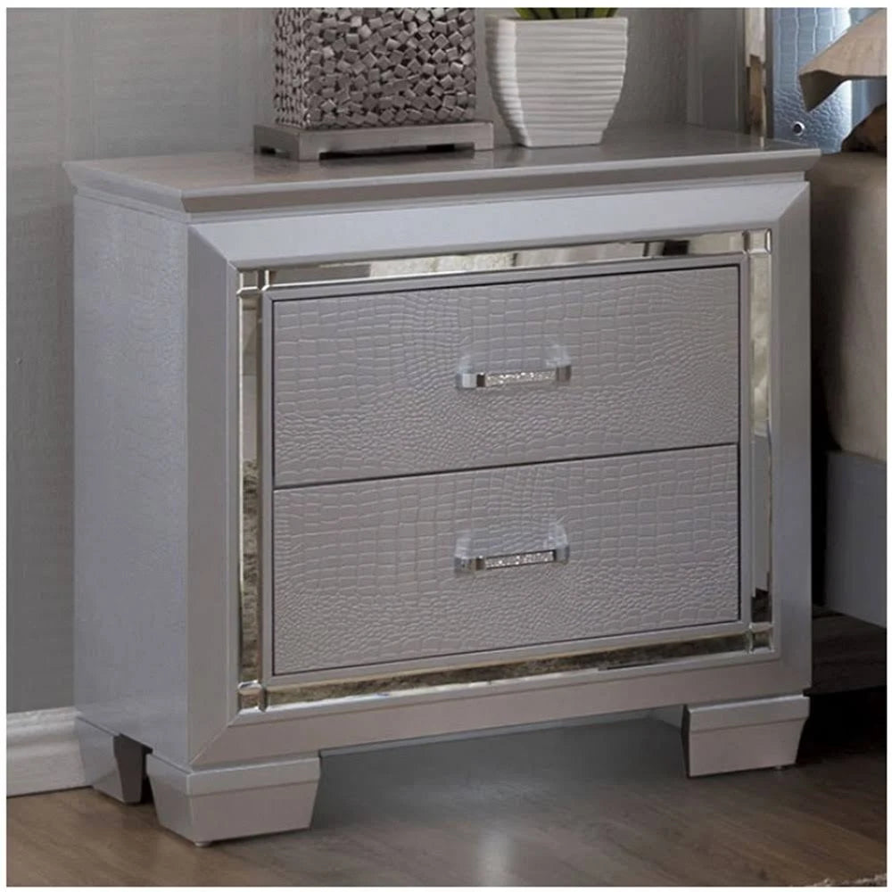 Silver Nightstand U3748