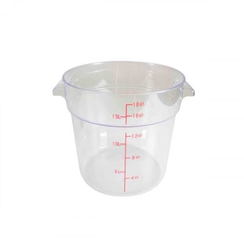 3 Packs Clear 18 qt Round Food Storage Container Q806