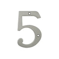 4 in. Satin Nickel Solid Brass House Numbers U360688