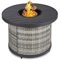 32in Round Gas Fire Pit Table X635