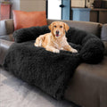 Dark Grey Small Pet Couch Protector with Soft Neck Bolster S369