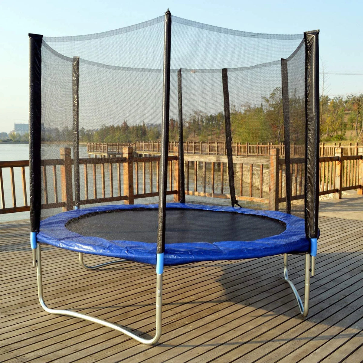 10 FT Trampoline with Safety Enclosure Net U399405