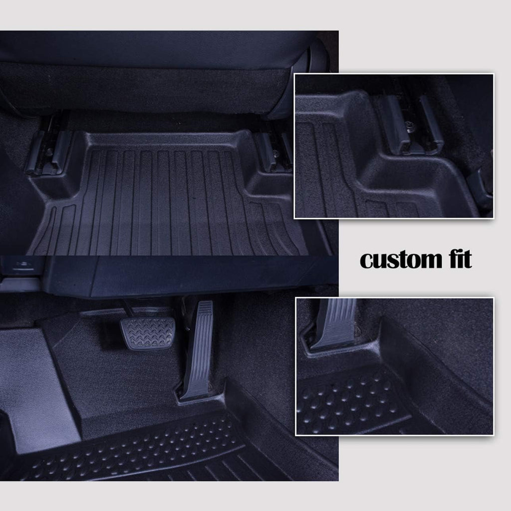 Heavy Duty Black Trunk Floor Mats for Hyundai Palisade 2020-2021 N589