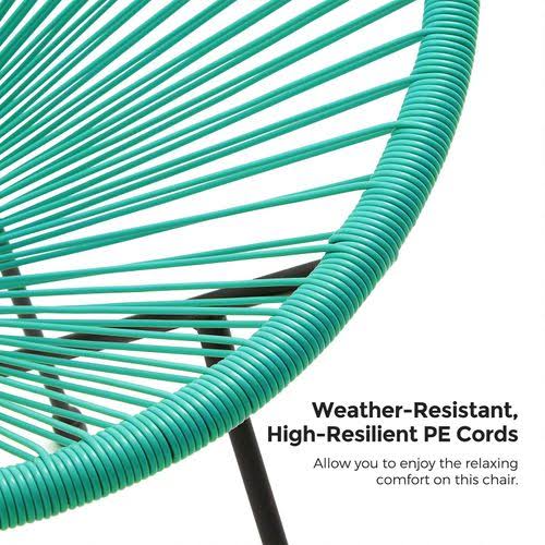 Aqua Green 3-Piece Outdoor Acapulco Chair M401