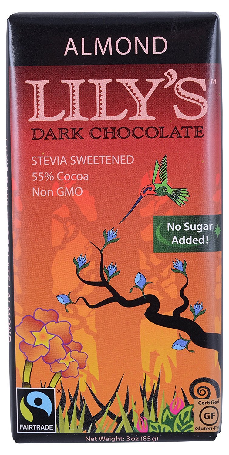 Dark Chocolate With Stevia Almond 3 Oz Q667