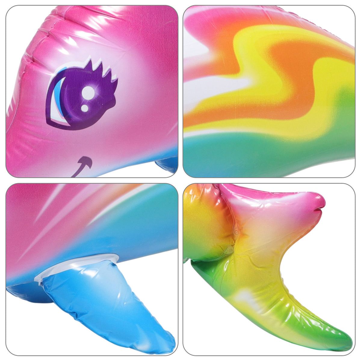 2 Pcs Inflatable Pvc Dolphin Toy C617