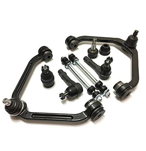 8 Piece Front Upper Control Arm and Ball Joint Assemblies Sway Bar Links Tie Rod Ends W2798