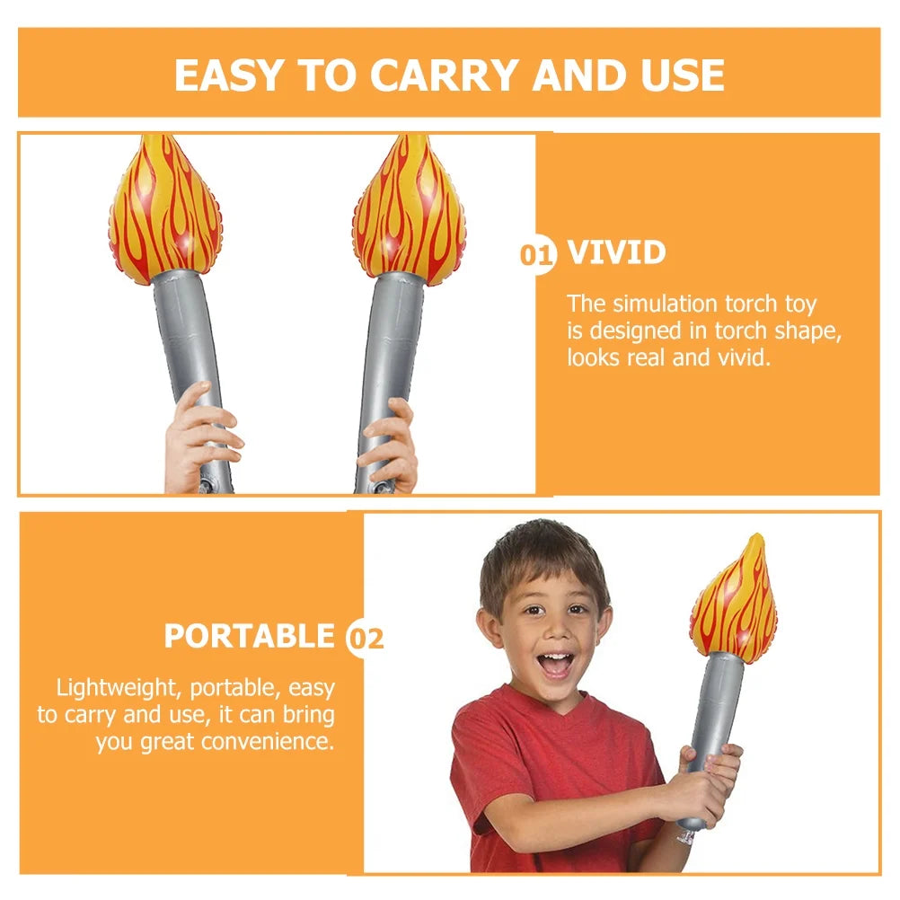 Inflatable Torch Sports Games Flashlight Kids Toy B148
