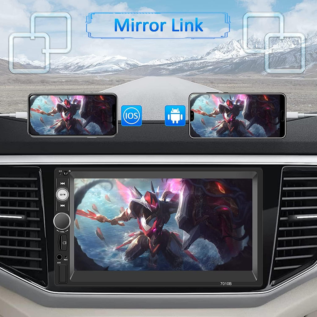 7 Inch Touch Screen Car Stereo with Bluetooth Backup Camera N752