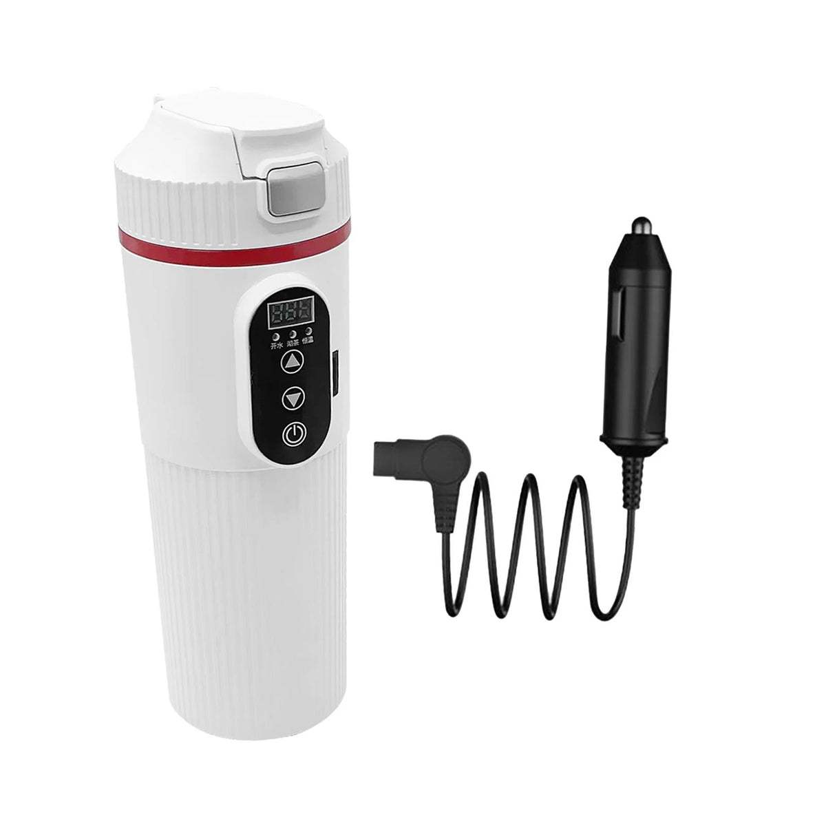 12V 24V Car Electric Water Kettle Tea Coffee Kettle DC Powered Fast Heating 22x7cm Water Boiler Heater Portable J90080